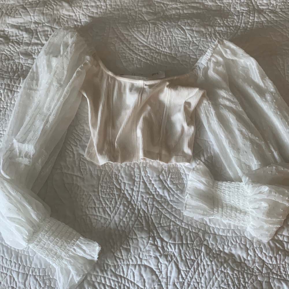 Cream colored urban outfitters top